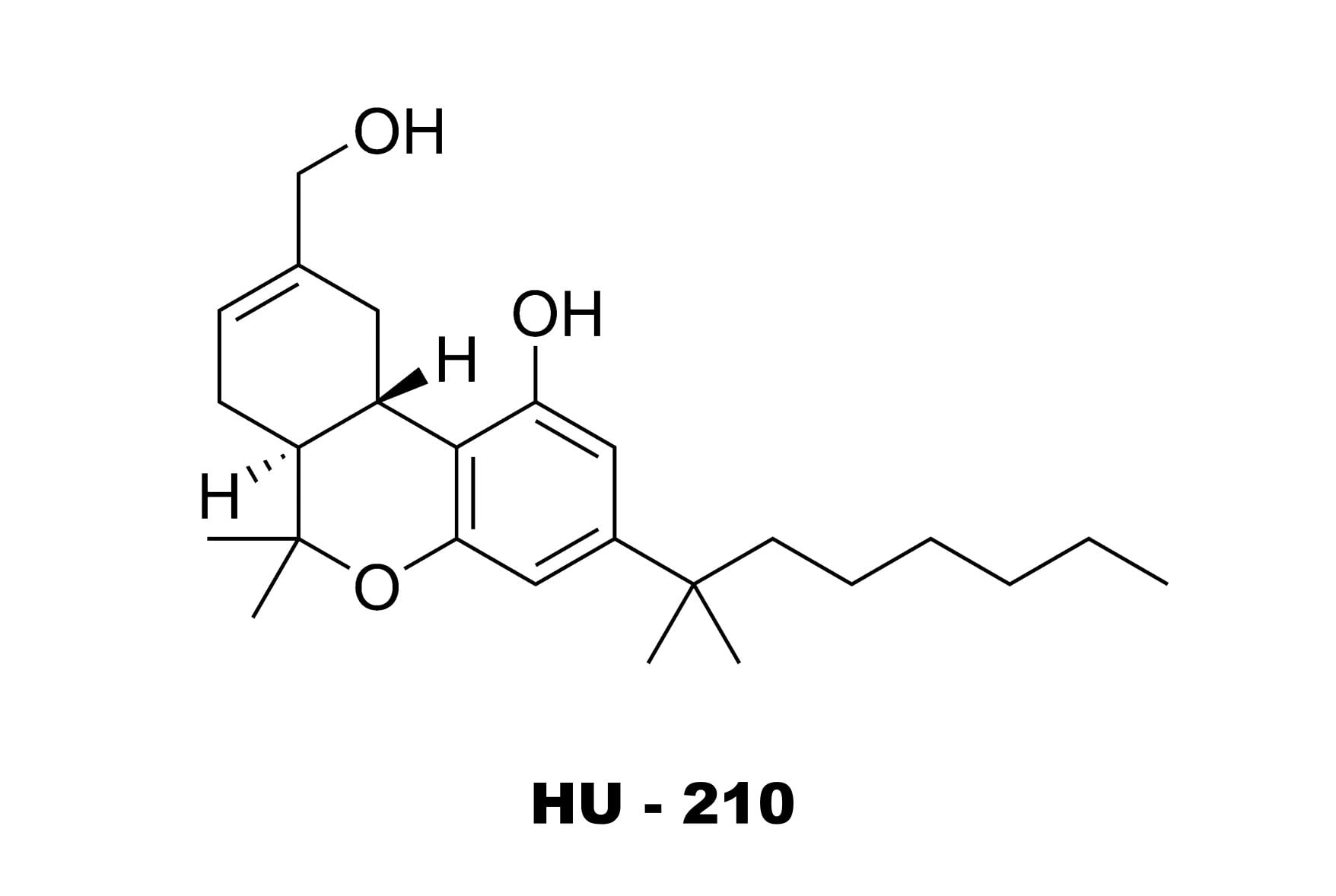 struttura chimica hu 210 cannabinoide sintetico